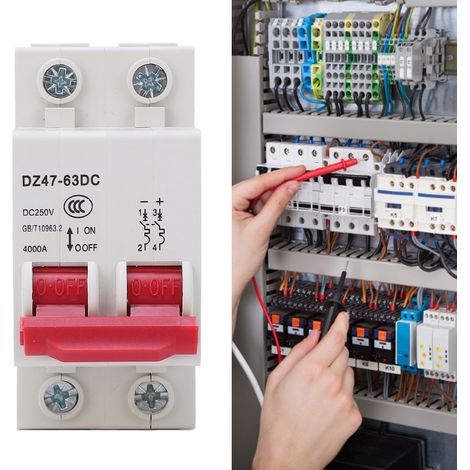 Disjoncteur photovoltaïque CC 250 V, disjoncteur photovoltaïque 32 A (1/5)