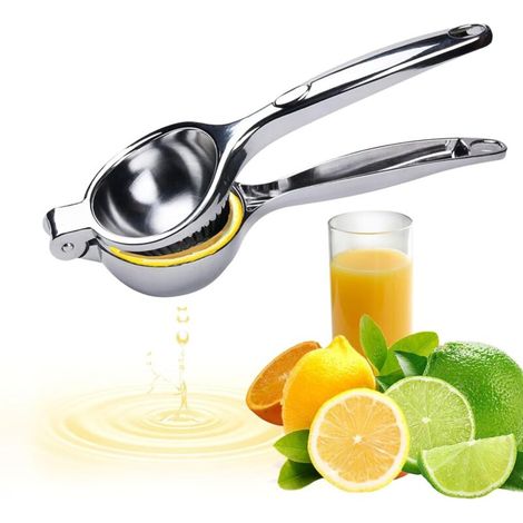 Presse Agrumes Manuel - 1 Unité - Alliage De Zinc Chromé - Extraction Efficace Sans Pépins - Cuisine Bar Restaurant - 21,5cm