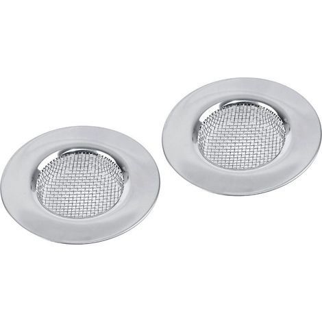 Juego de dos filtros de fregadero en acero inoxidable de 38 y 75 cm