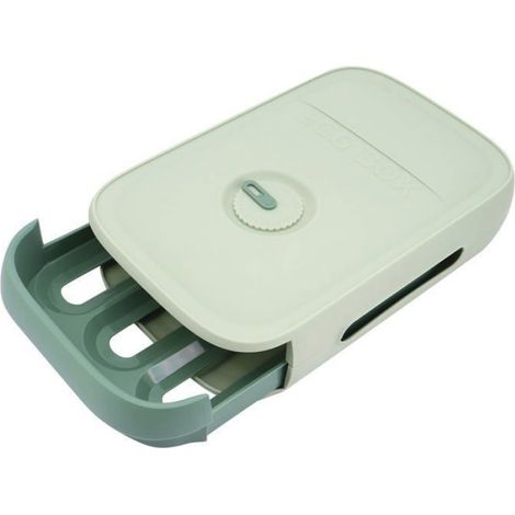 Conteneur À Œufs - Polypropylène - Pour Réfrigérateur - Capacité 18 Pièces - Vert - 32 X 21 X 7,8 Cm (1/5)