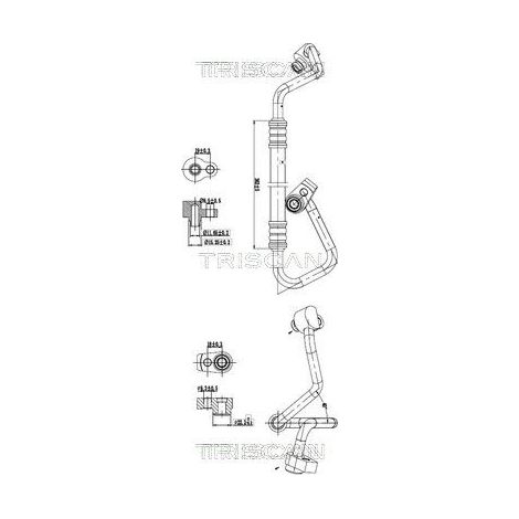 Conduite à haute/basse pression, climatisation TRISCAN 9010 16008 FORD 1774623