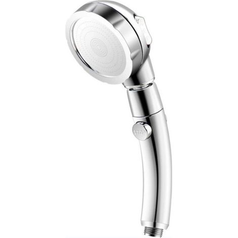 Pommeau de Douche à 3 Types de Jets - Pommeau de Douche Universel avec pommeau de Douche - Économie d'eau - Douchette Amovible - Douchette Haute Pression - Chrome - pour Bain et Spa (1/5)