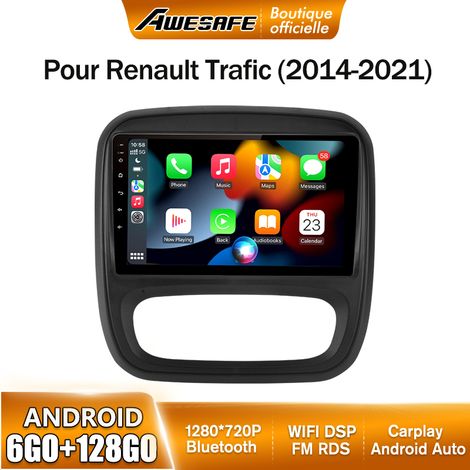 AWESAFE Autoradio Android 13 pour Renault Trafic (2014-2019) 6Go+128Go avec 9'' écran Tactile Carplay Android Auto GPS Bluetooth (1/5)