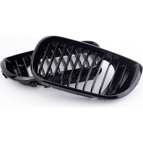 GARRYFIZH Calandre noire brillante (2 pièces) pour BMW Série 3 E46 4 portes (2002-2005) (1/5)