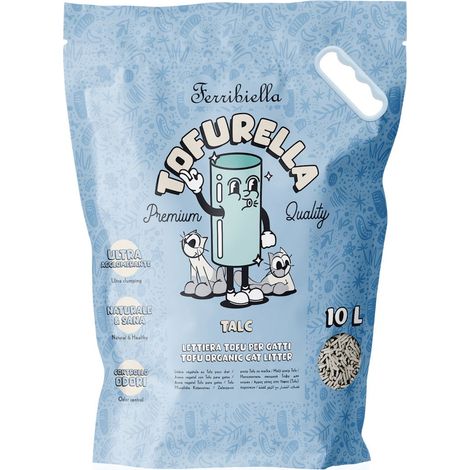 Tofurella WOODY lettiera per gatti al tofu 10 litri conf. 4 pezzi