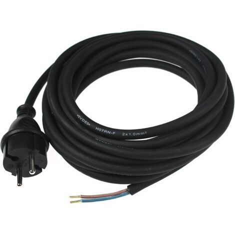 1 Stromkabel, H07RN-F, 2 x 1,0 mm², IP44, 5 m, Baustelle (1/5)