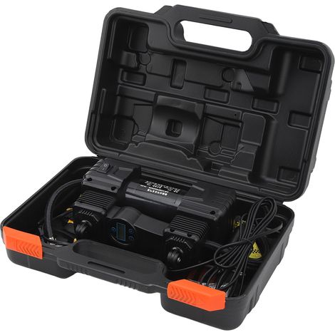 Kit de gonflage intelligent pour voiture (22 cylindres), compresseur d'air robuste 12 V, gonfleur de pneus portable à double cylindre, 150 PSI, avec lampe de travail LED. Convient aux voitures, camion (1/5)