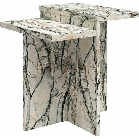 Brielle Table basse en effet marbre onyx (1/5)