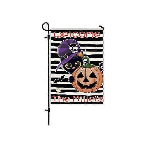 Neue Halloween-Gartenflagge, Hof-Kürbisflagge, Veranda-Layout, Horror-Atmosphäre-Dekorationsflagge (HYQ5-5)