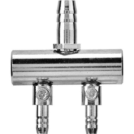 mm Edelstahl-Aquarium-Luftstromumlenkventil auf 4 mm Verteiler-Steuerventil (2-Wege) (1/5)