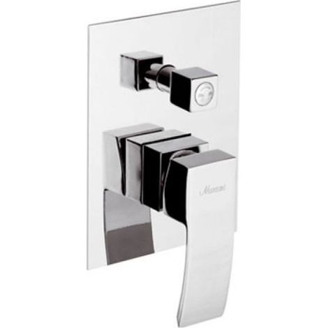 MONOCOMANDO INCASSO DOCCIA CON DEVIATORE LINEA MARTE Cromo