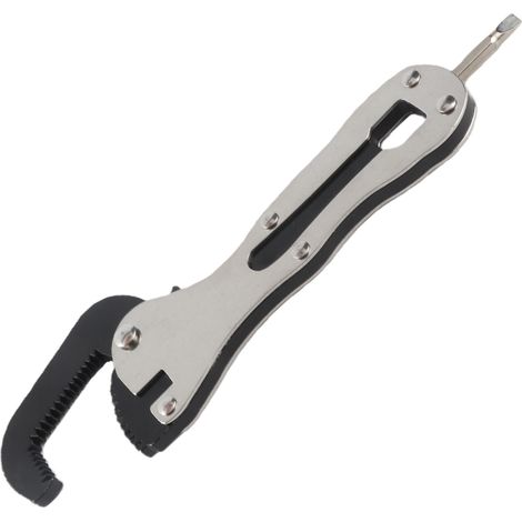 Clé micrométrique multifonctionnelle auto-ajustable de 9,5 cm (3,75 pouces) pour petits tuyaux, idéale pour les espaces restreints (lot de 2). (1/5)