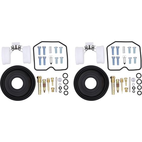 Vergaser-Reparatursatz Motorrad-Umbausatz Vergaserüberholung Austausch mit Membrandichtung O-Ring Feder Düse Nadel Hauptdüse Schwimmernadel Ventil Werkzeug für Kawasaki ER 500 ER500 ER5 1998-2005 (1/5)