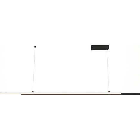 Suspension design LED – double barre noire minimaliste SALEM (1/3)