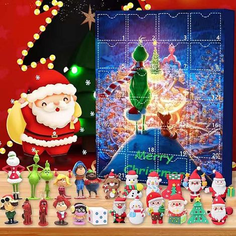 Adventskalender 2023 mit Anime-Figuren, ideales Geschenk für alle Generationen – Modelle A bis G aus buntem Papier und Kunststoff (1/4)