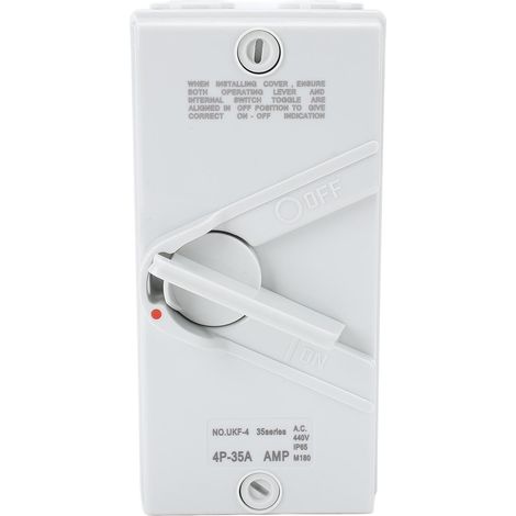 Interrupteur de Déconnexion du Moteur Ci-joint, 3ph 4P AC 440V 35A AC Disconnect Switch Isolement Interrupteur, IP65 IP65 Disconnect Box Box de D'alimentation pour Bateau (1/5)