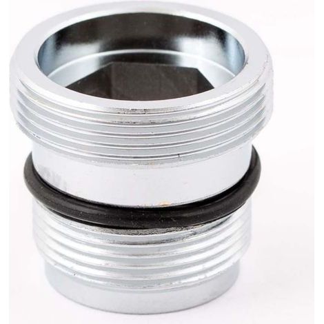 Adaptateur mâle/mâle M18,5 - M22 pour robinets IKEA et GROHE – Raccord laiton – Installation facile avec joint torique (1/5)