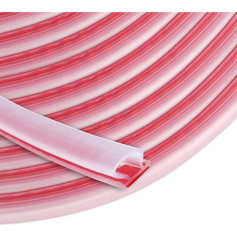 Transparent Rubber Door Entry Seal 10 mm x 6 mm x 15 m – Self-Adhesive Anti-Collision Seal Window Insulation – Waterproof – For Door Frame Insulation – Easy to Cut to Size (1/5)
