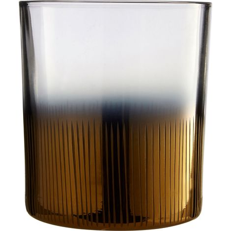 Premier Housewares Tealight Holder Clear Glass Tealight Holders With Gold Bottom Smoked Salt Candle Appealing Himalayan Salt Tea Light Holder 9 x 9 x 10 (1/3)