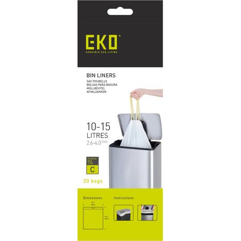 EKO Afvalzak Type C 10-15 Litre Rouleau avec 20 Afvalzakken (1/3)