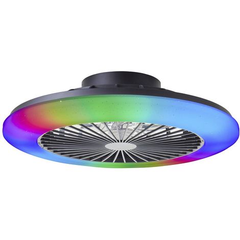 Brilliant G60020/06 Salerno Plafoniera LED con sensore di movimento Modulo LED 40 W Nero