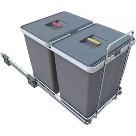 POUBELLE ECOFIL GRIS 2X18 L
