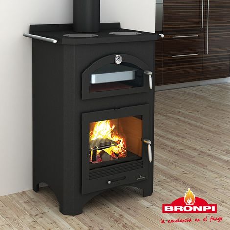 Stufa Cucina a Legna con Forno Monza 14 KW Bronpi