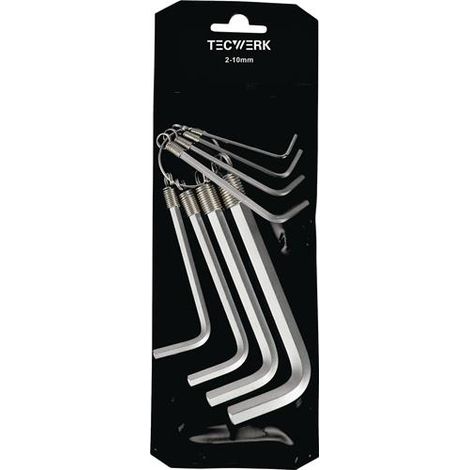 TECWERK Winkelschraubendrehersatz 8-tlg.Ku.-Tasche SW 2-10mm TW