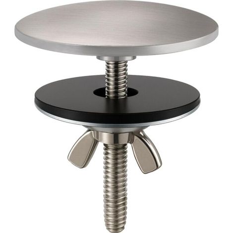 Bouchon Trou Évier Laiton Brossé 50mm Cache-Trou Robinet Salle de Bain Cuisine Design Moderne Finition Élégante (1/5)