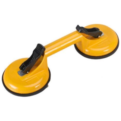 Elevador de ventanas profesional amarillo de doble ventosa fabricado en aleación de aluminio, capacidad de carga de 130 kg. (1/4)