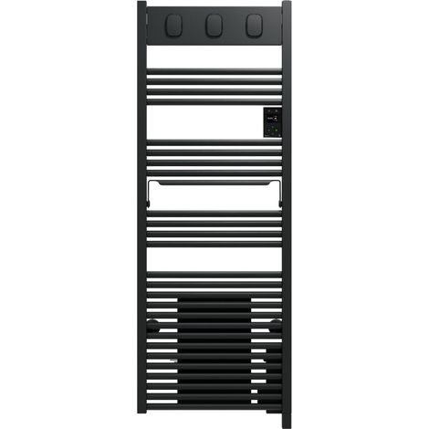 SAUTER Sèche-serviettes électrique à inertie fluide Marapi 2 1750W SAUTER anthracite (1/5)