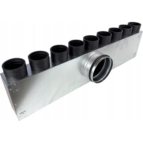 Boîte de distribution de ventilation FI 160 pour tuyau 9X FI 75 (1/5)