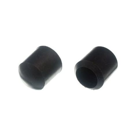 Lot de 4 embouts de chaise en caoutchouc noir pour protection du sol – 19 mm (1/2)
