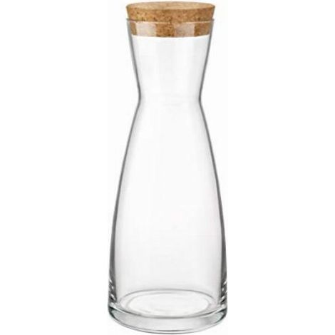 Caraffa Brocca in Vetro Ypsilon con Tappo in Sughero 1 Litro (1/3)
