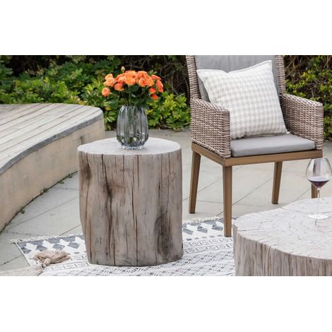 DAINTREE Table d’appoint en béton  moderne  robuste  49 x 47 x 50.8 cm (1/2)