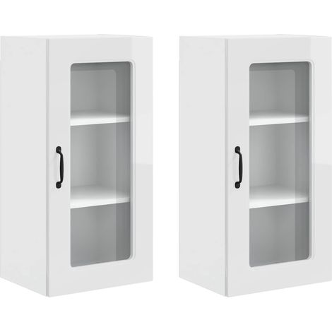 Maison Exclusive - Panel de lavaplatos Kalmar 2 pcs brillante 40