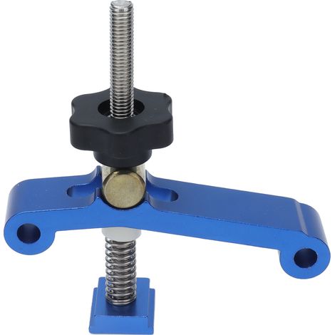 Bride de rail en T bleue, serre-pièces CNC pour fixation de pièces métalliques et bois (1/5)