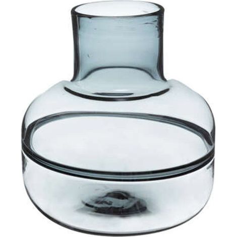 Vase Rond Déco "Line Shine" 24cm Gris