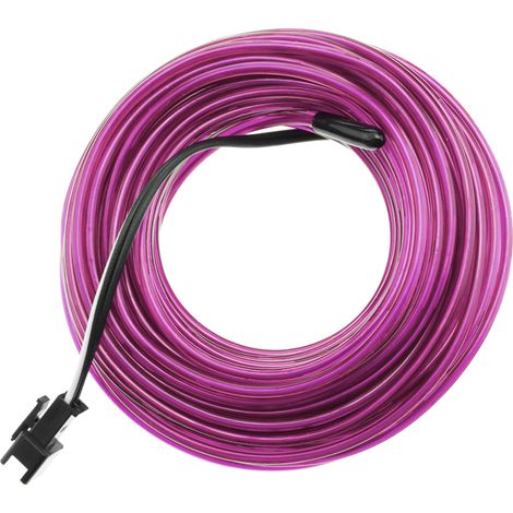 BeMatik - Violet filo elettroluminescente bobina 2,3 millimetri 10m collegato a 220VAC