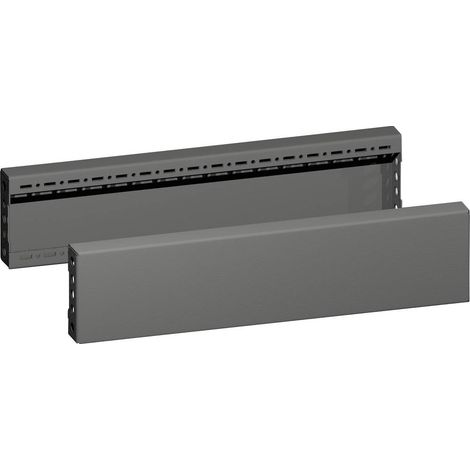 RITTAL 8660.033 LOT DE 2 PANNEAUX DE GARNITURE DE SOCLE, POUR BOÎTIER DE 60 CM DE LARGE, NOIR, HAUTEUR 10 CM 8660033