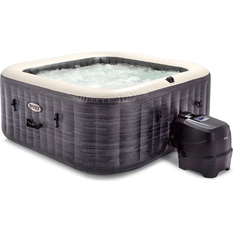 Intex 28450 Piscina Spa Idromassaggio Greystone Deluxe 4 posti Cm 173x173x71 (1/10)