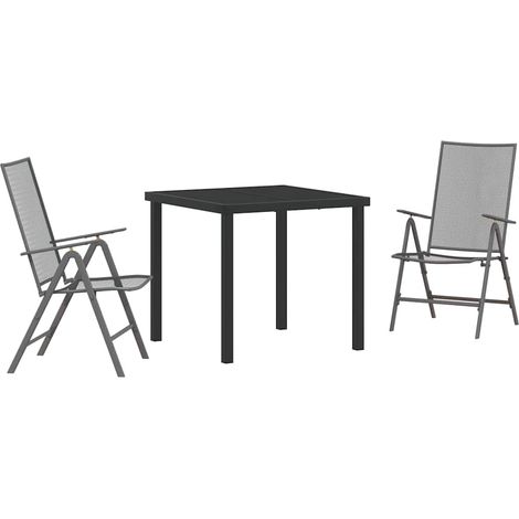 Maison Exclusive - Set da Pranzo per Giardino 3 pcs Antracite (1/5)