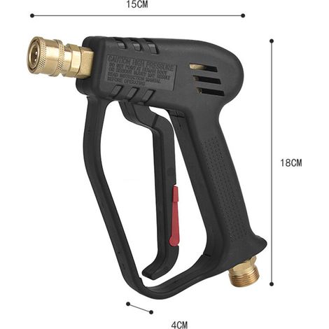 Hochdruckpistole 4000 PSI, mit Kärcher-Adapter und 5 Düsen (0°-65°), M22-Schnittstelle