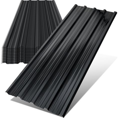 TolleTour 24 lamiere ondulate 129x46 cm verdi zincate per tetto parete carport e rimessa