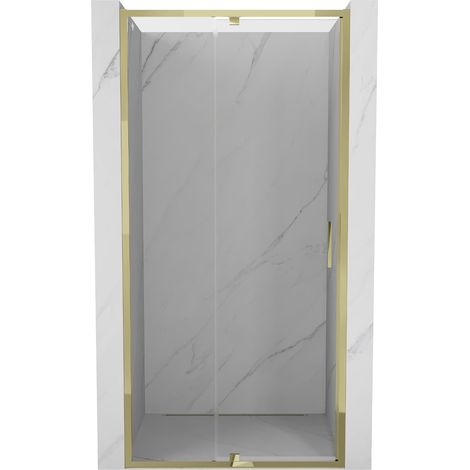 Mexen Exo puerta de ducha abatible 100 cm, transparente, dorado - 819-100-000-50-00 (1/5)