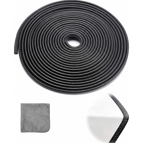 Bande Protection Portière Voiture 5M Noire Caoutchouc Anti-Collision Protège Bord de Porte de Voiture, Idéal Anti-Rayures Chocs Quotidiens (1/5)