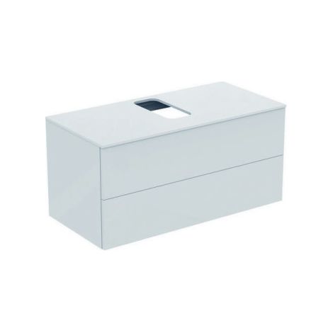 Façade supérieure coulissante ADAPTO 1050 mm laqué blanc lisse pour WTU IDEAL STANDARD (1/4)
