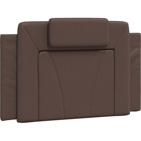 Maison Exclusive - Cuscino Testiera Viana Marrone 80 cm in Similpelle