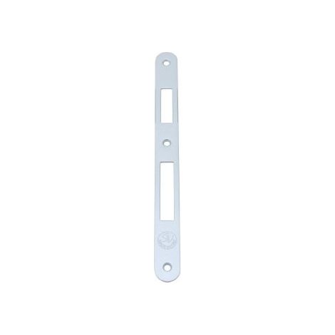 Incontro Bordo Tondo Mm.22 Per Serrature Patent Con Distanza Mm.90 Cromo Satinato (1/2)
