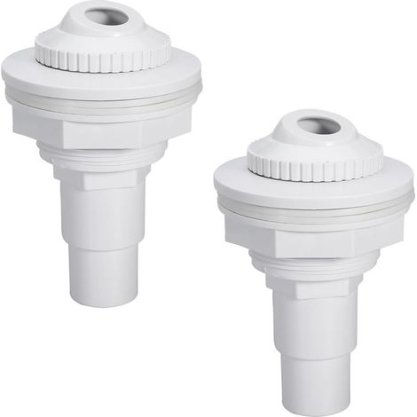 Lot de 2 buses d'entrée de piscine de 13,3 cm avec joint et adaptateur (1/5)